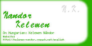 nandor kelemen business card